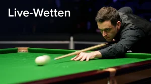 Snooker Live-Wetten – Spieler am Tisch während eines Live-Matches