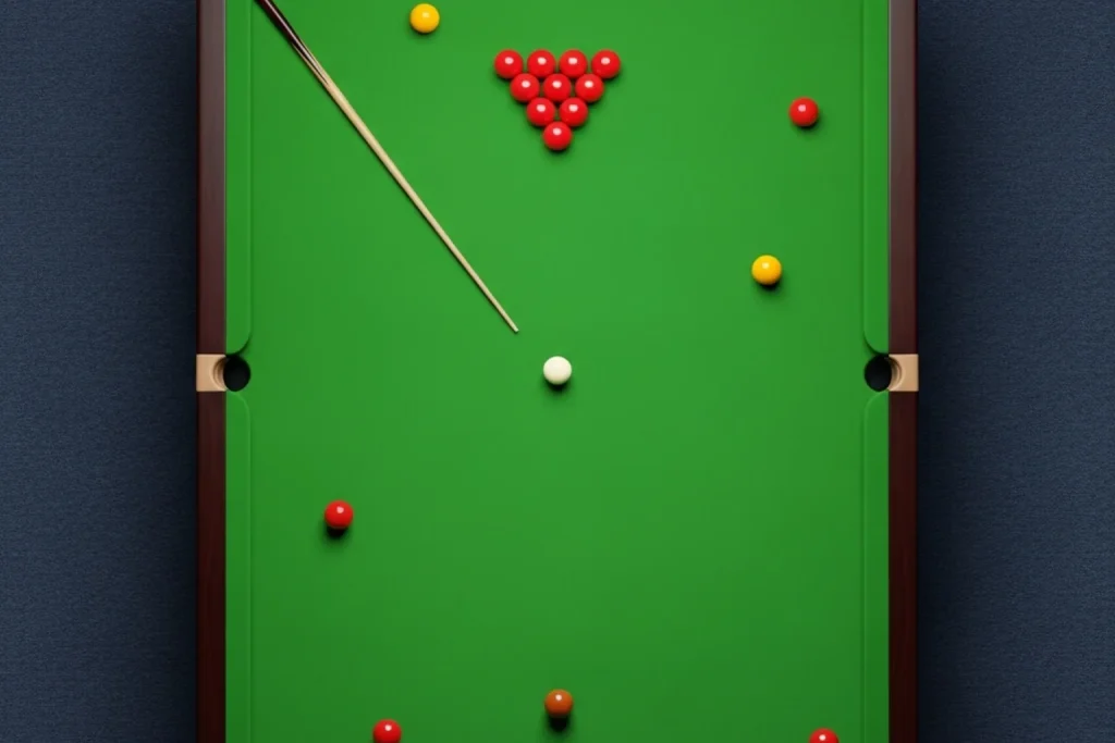 Snooker-Kugeln auf grünem Tisch als Symbol für Quotenvergleich bei Wetten